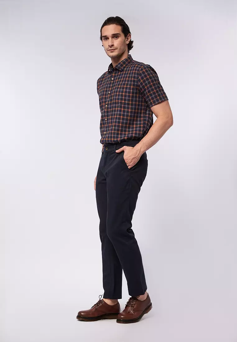 Slim Straight Ankle Chinos Pants