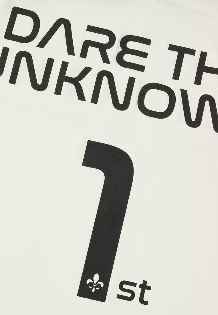 男裝 LOGO 復古寬鬆落肩拼色T裇