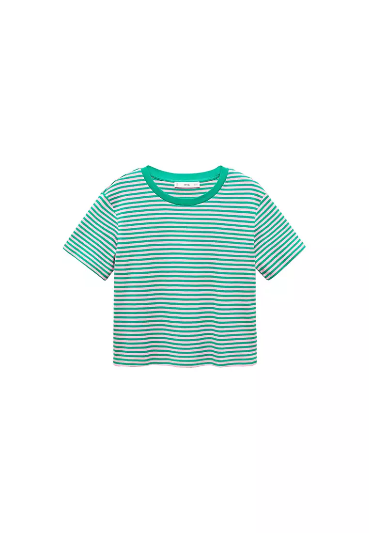 Buy Mango Striped ShortSleeved TShirt 2024 Online ZALORA Philippines