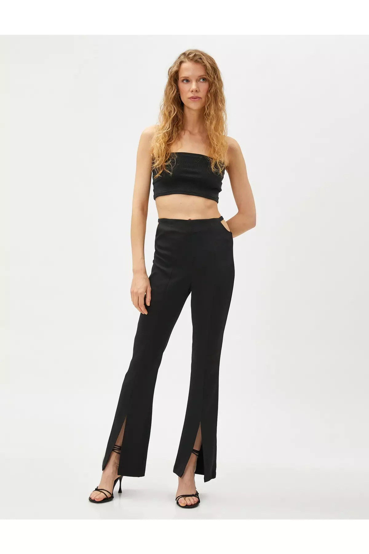 Wide Legs Slits Pants
