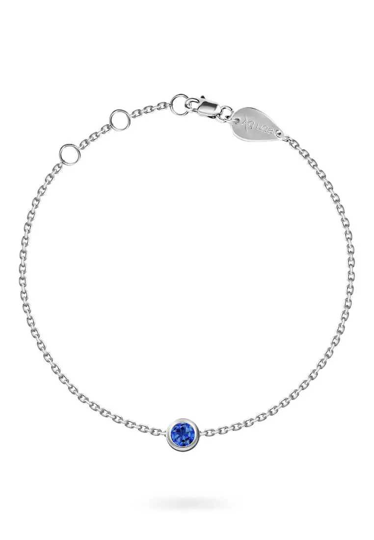 Buy Aquae Jewels Bracelet My BirthStone 18K Gold White Gold