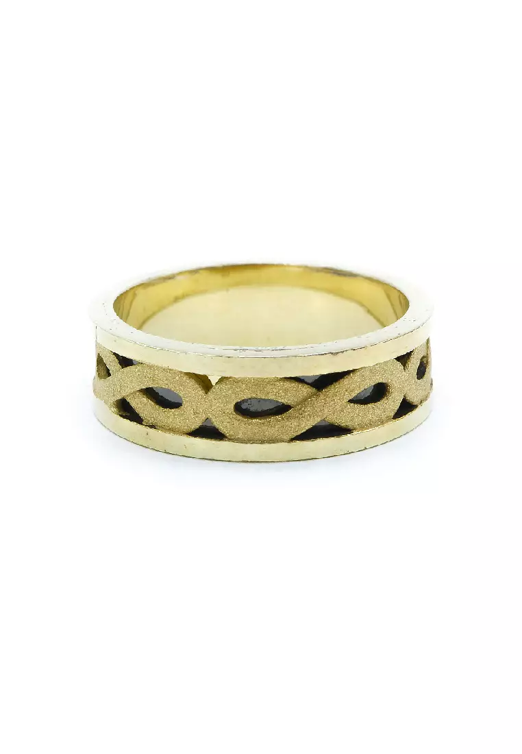Buy Silverworks Gold Plated Infinity Ring 2024 Online ZALORA