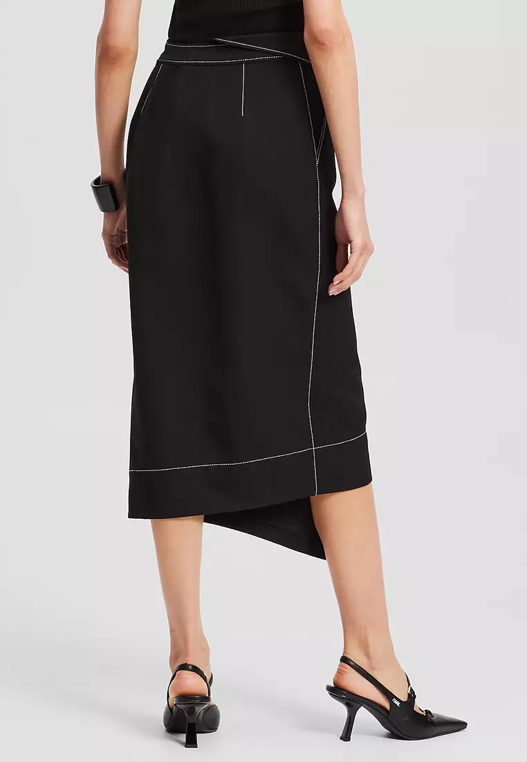 Contrast Stitch Skirt