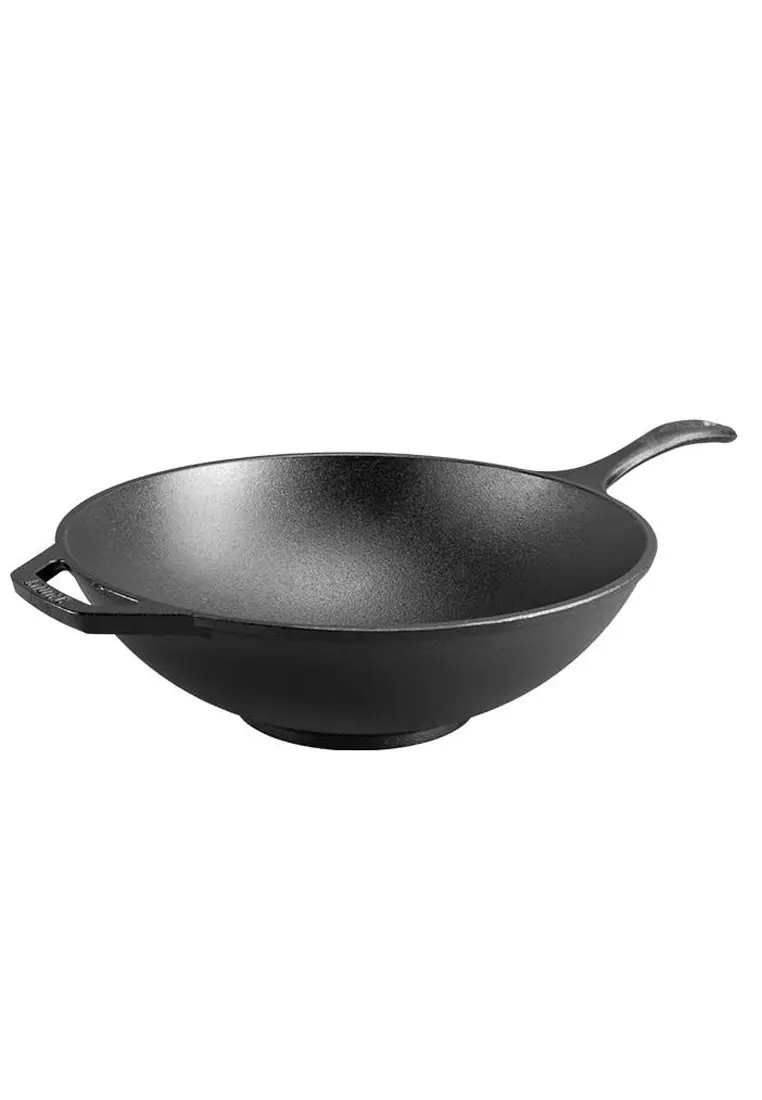 Buy Gourdos Lodge Chef Collection 12 Inch Seasoned Cast Iron Wok Stir Fry Skillet 2024 Online 