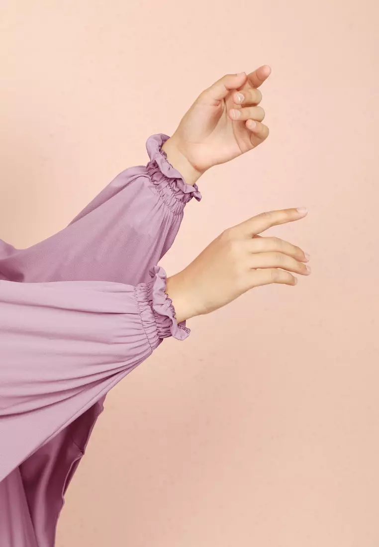 Cotton Bee - Halwa Bergo Lengan | Hijab Instan Syari - Taro