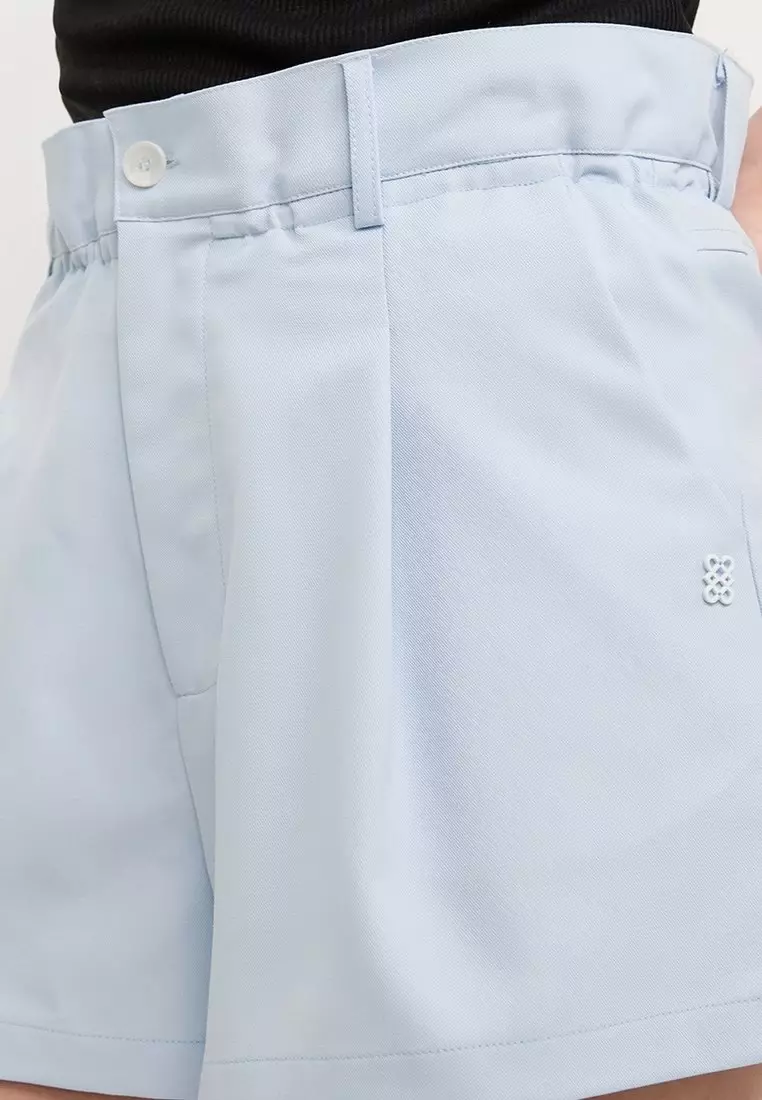 Paper Bag Shorts - Baby Blue
