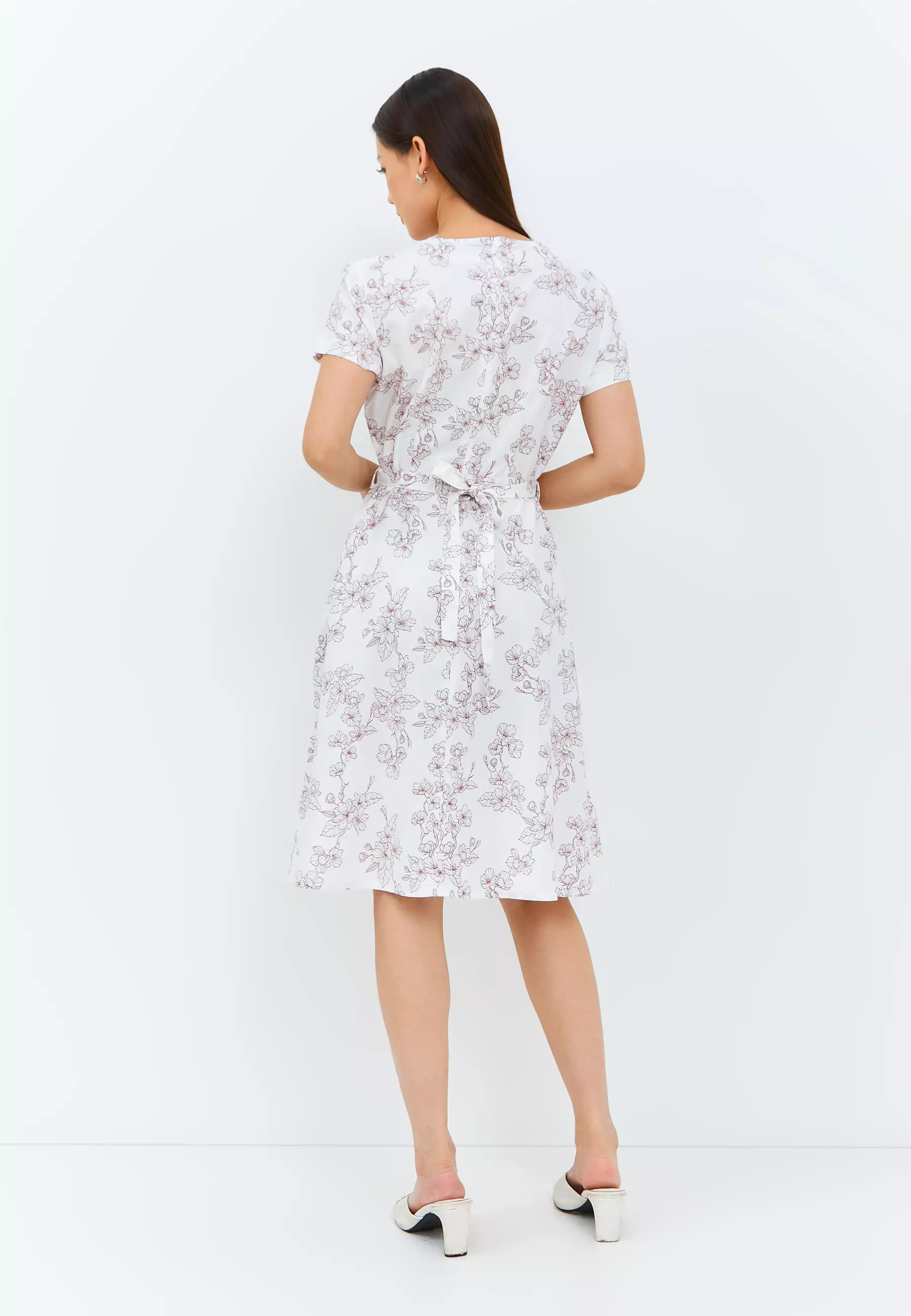 Clara Flower Red Dress (G.43113)