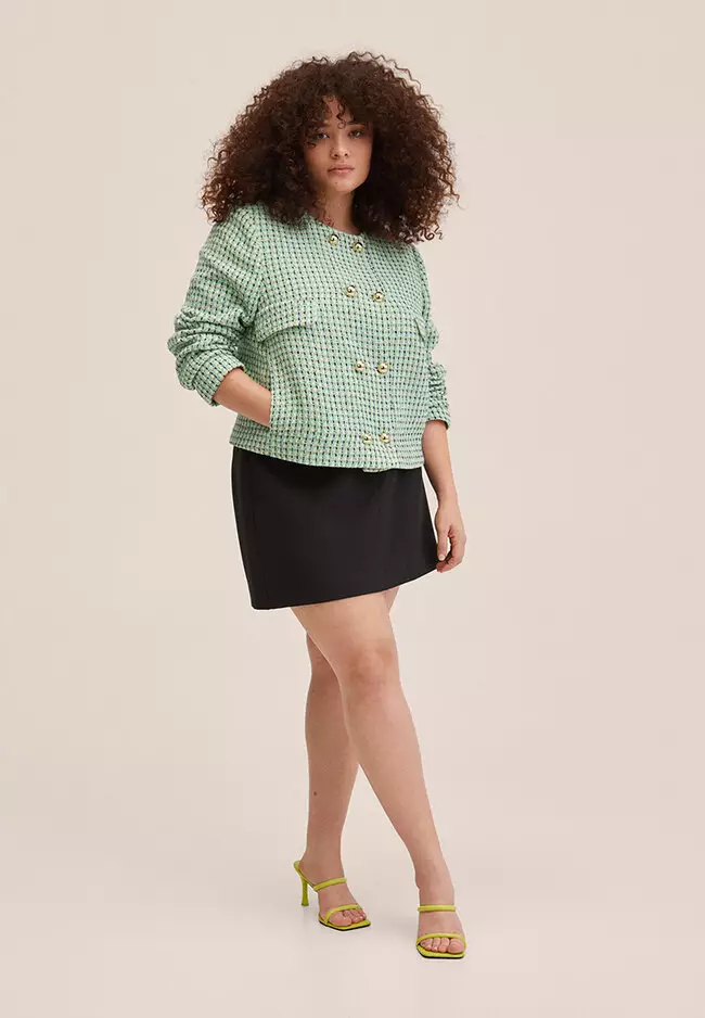 Double-Breasted Tweed Jacket