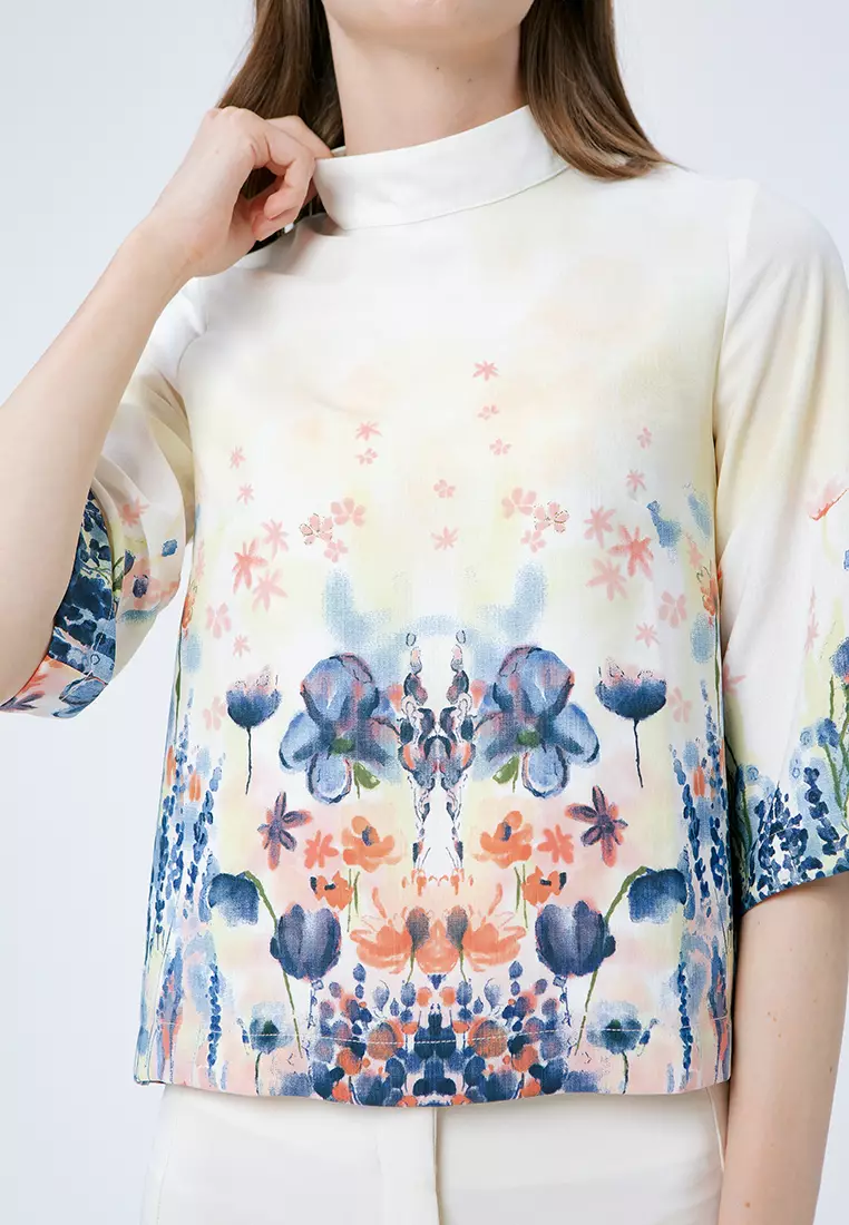 Sansa Top Jardin Blur