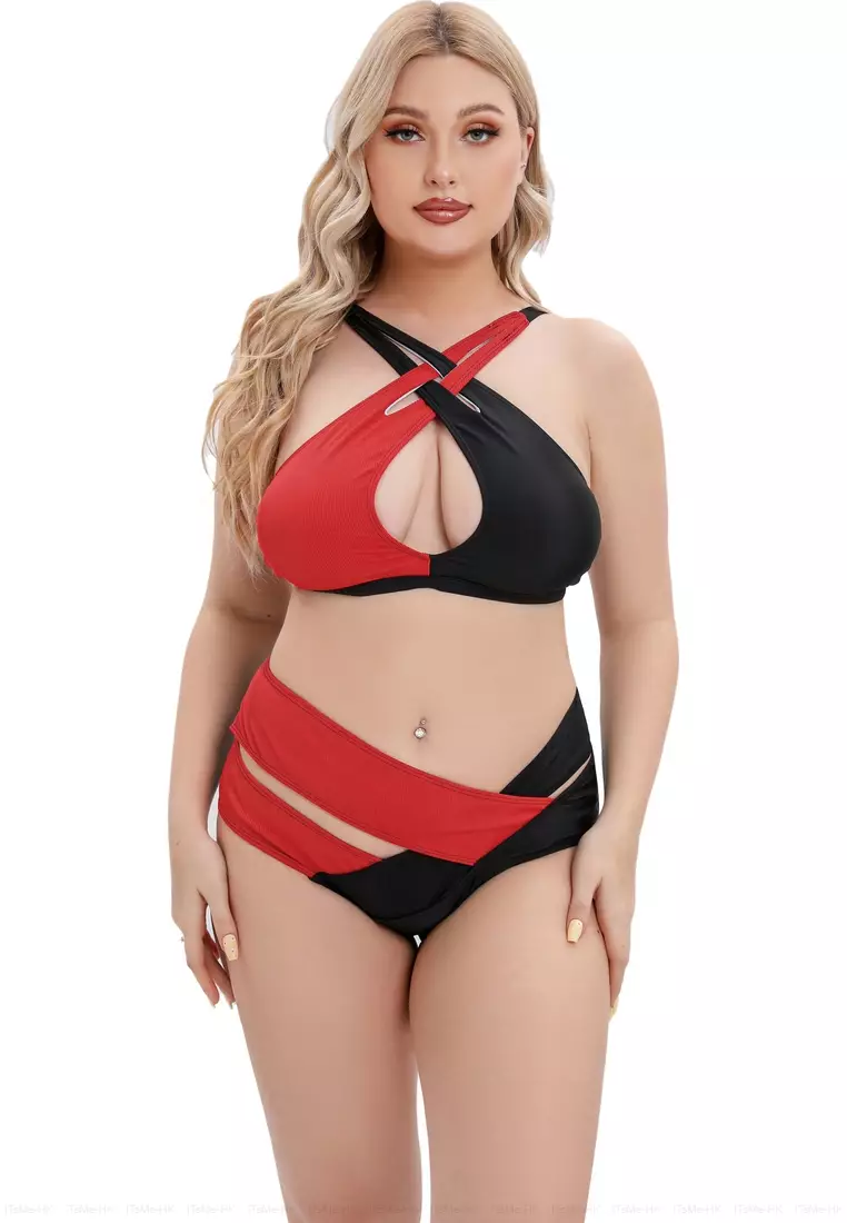 Red plus clearance swimsuit