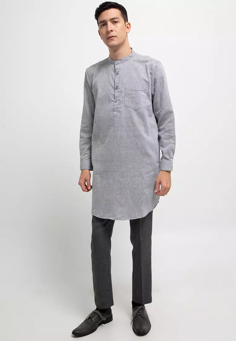 Kurta L/S Dobby Slub