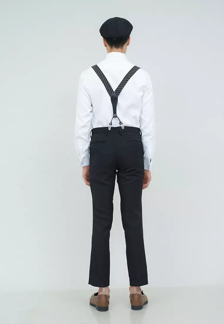 Houseofcuff Suspender Tali Jojon Karet ikat pinggang pria dewasa besar A12