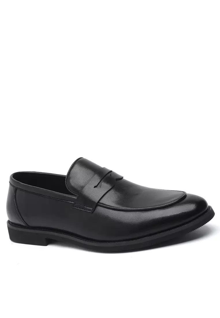 Mens black penny 2025 loafers sale