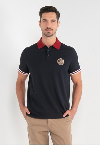 Tommy Hilfiger Varsity Stripe Collar Polo Shirt 2023 | Buy Hilfiger Online | ZALORA Hong Kong
