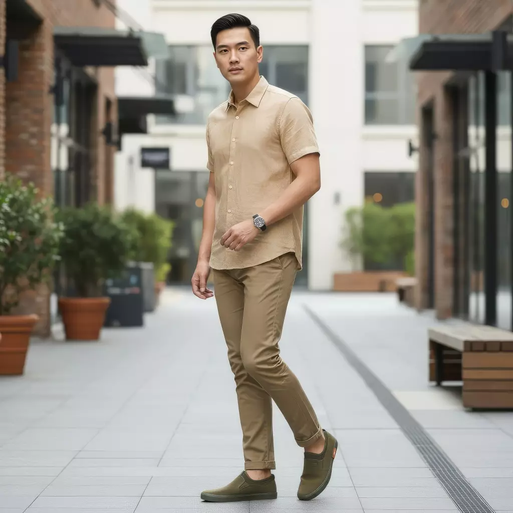 Paulmay Sepatu Slipon Pria Wanita Kyoto - Army