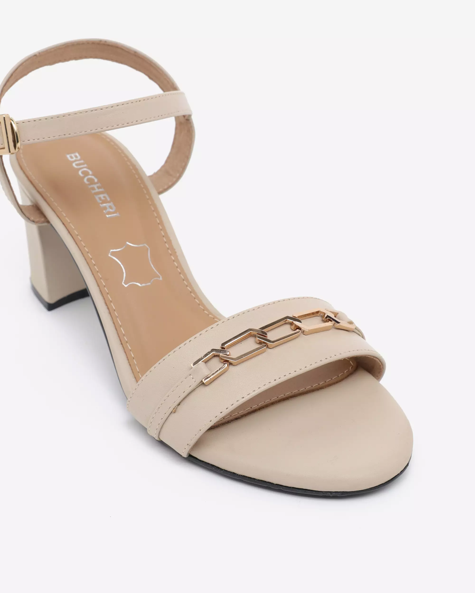 Buccheri Sybil Heels Women Sandy Cream