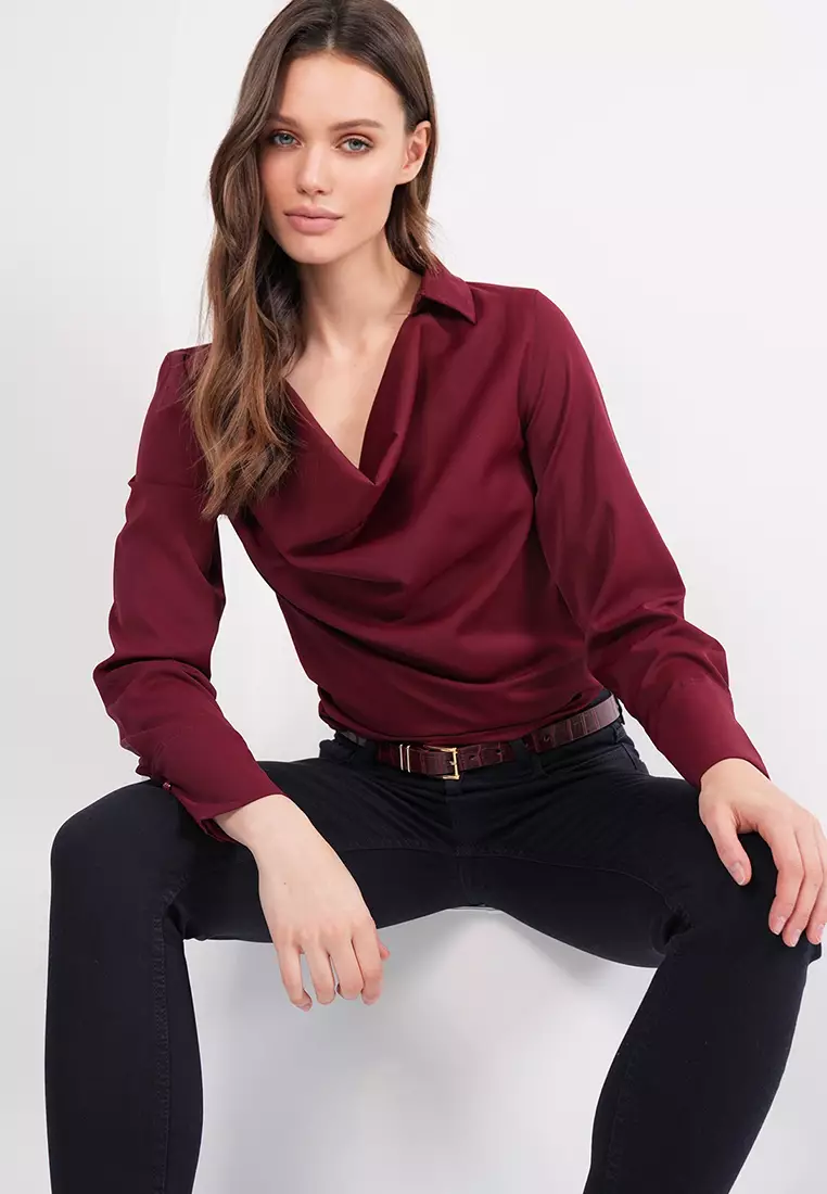 Cowl Collar Blouse