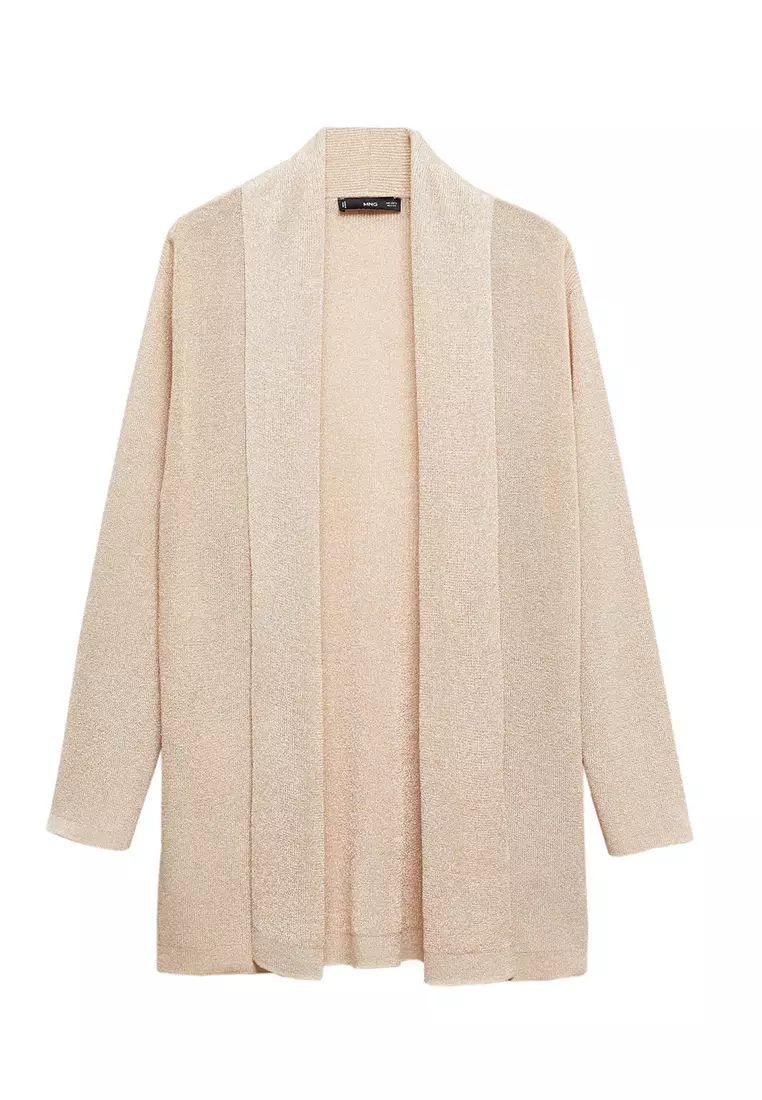 Gold cheap lurex cardigan