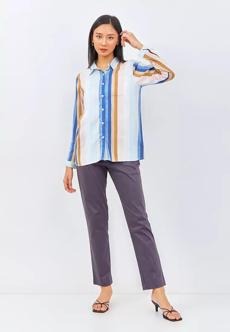 Laruku Blue Stripe Shirt (G.11599)