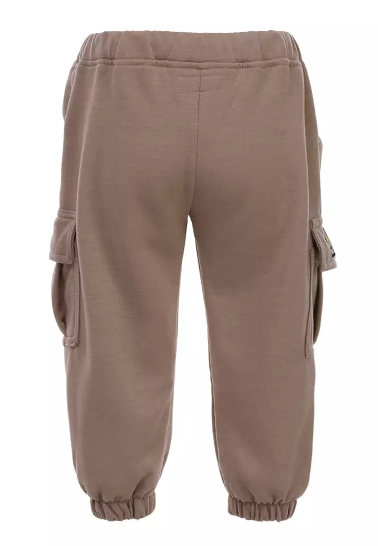 Wileen Celana Cargo Anak Unisex Kid Long Pants Slim Fit Comportable Material Fleece ORIGINAL - Mocca