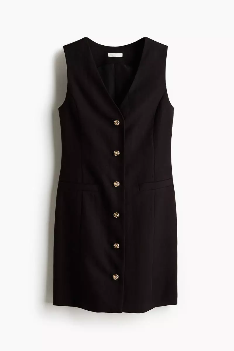 Button-front dress