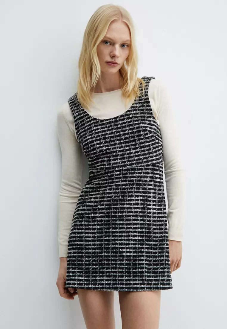 Mango tweed dress best sale