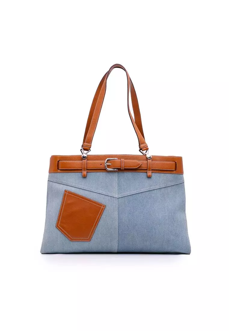 Pre-Loved Dior Denim Jeans Pocket Tote