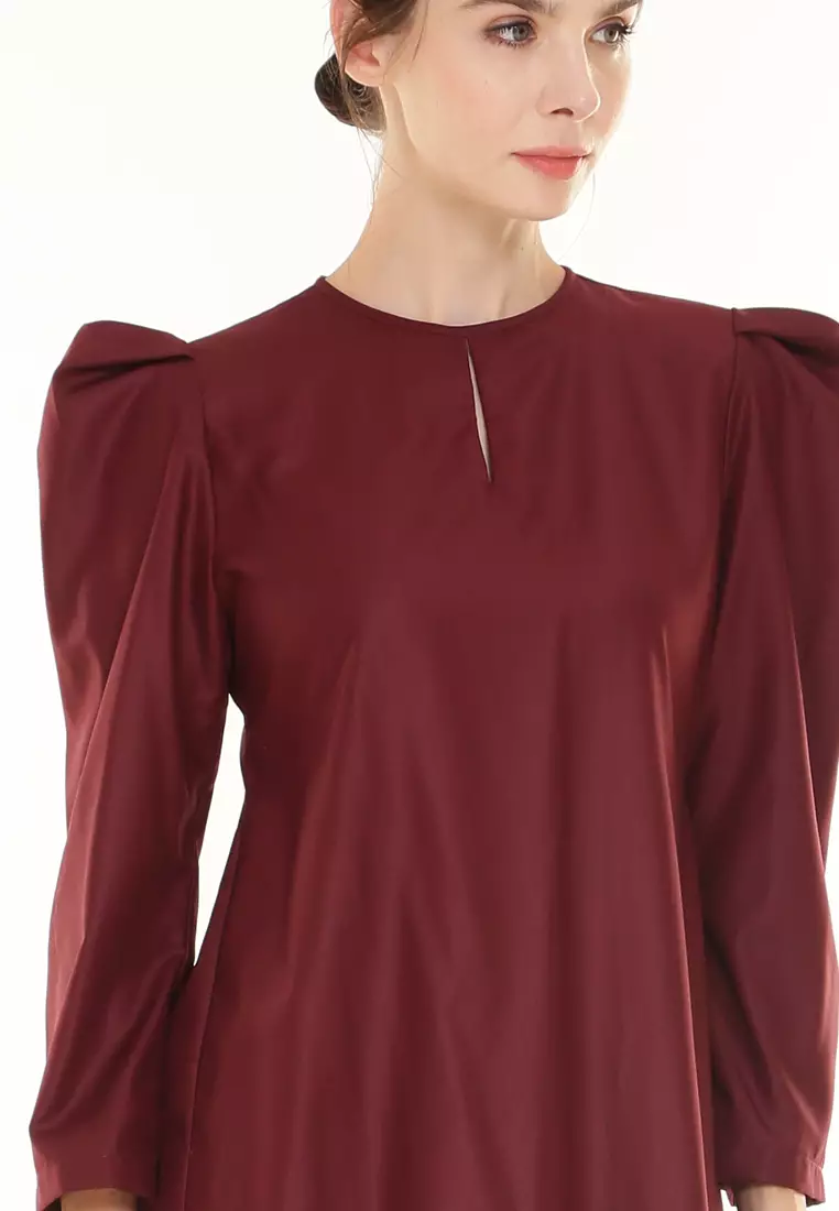 Yarra Kurung Pahang Modern in Maroon