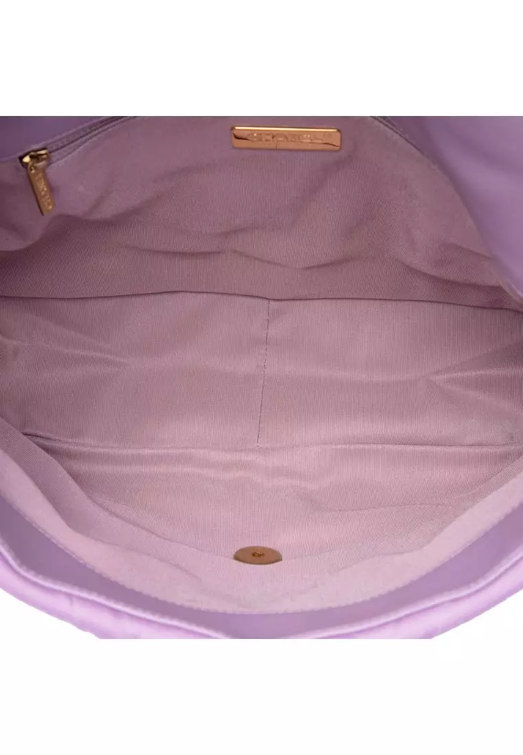 Pre-Loved Chanel Large Jersey 19 Flap