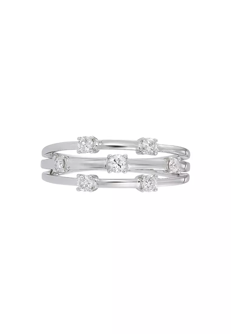 HABIB CHIC | Claw Diamond Ring in 375/9K White Gold 261100324(WG)