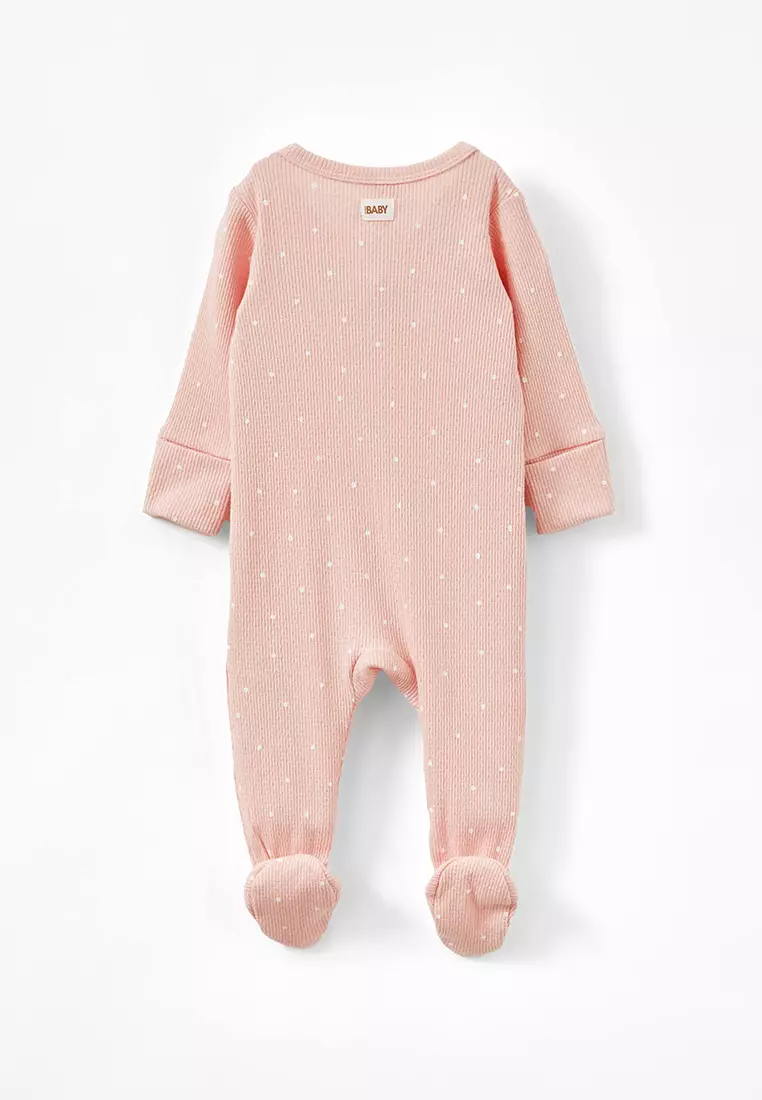 Organic Pointelle Zip Romper