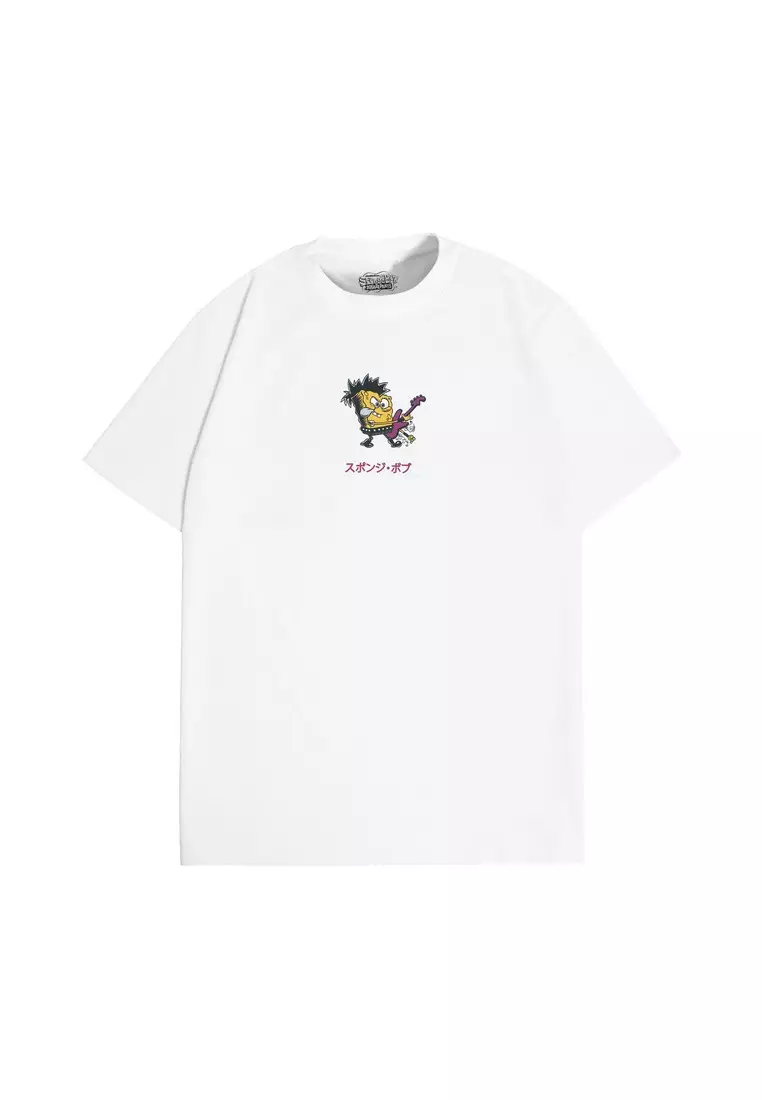 3Second SpongeBob Unisex T-Shirt Short Sleeve Relaxed Fit Cotton Tom Kenny 310125