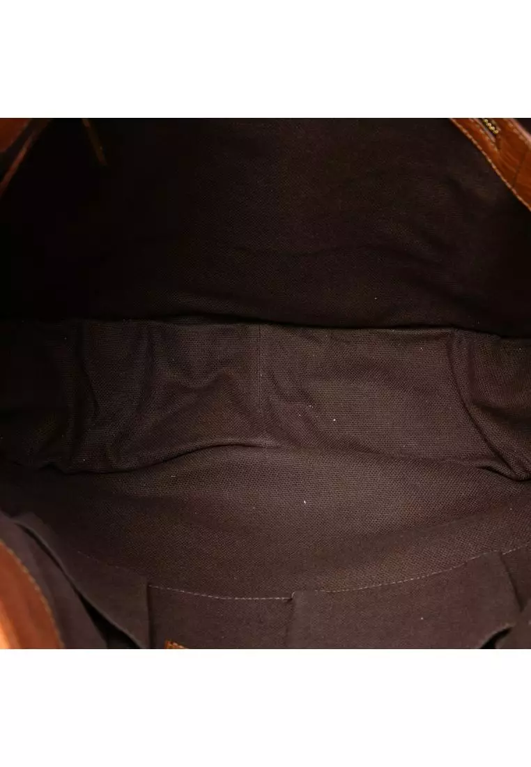 Pre-Loved Burberry Pebbled Leather Turn Lock Tote