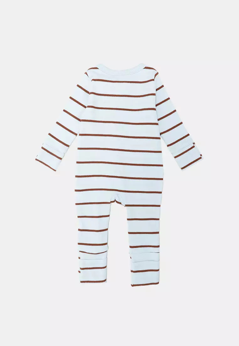 長袖授權拉鍊連身短褲