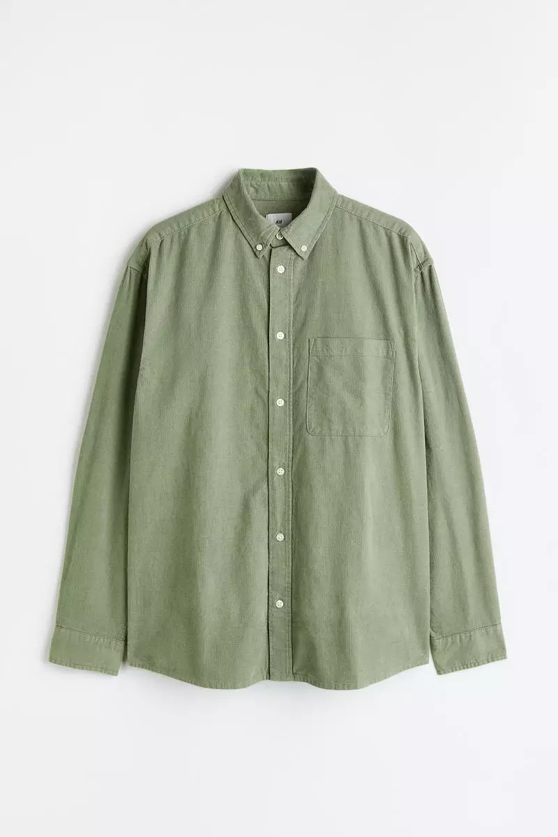 H&m corduroy blouse top