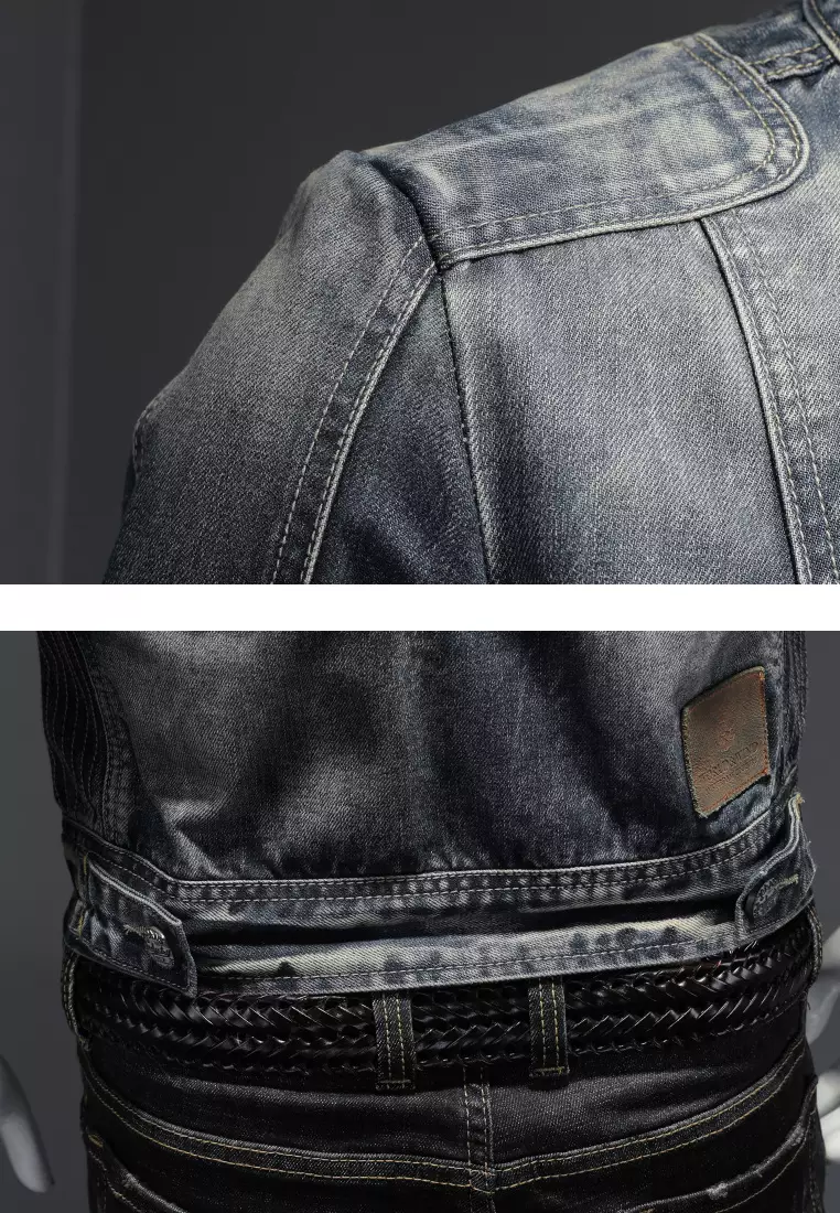 Slim Denim Biker Jacket MJY-N1214-2