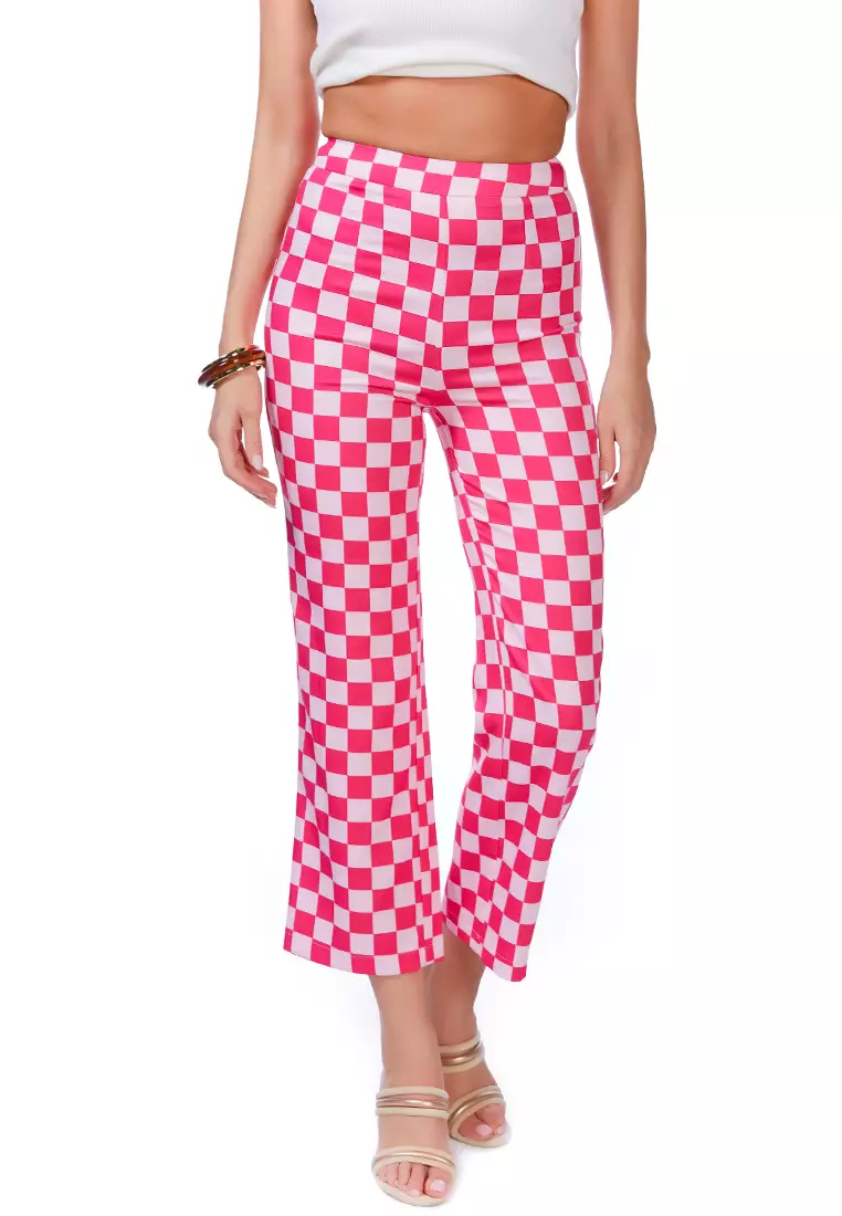 Checkered culottes hotsell
