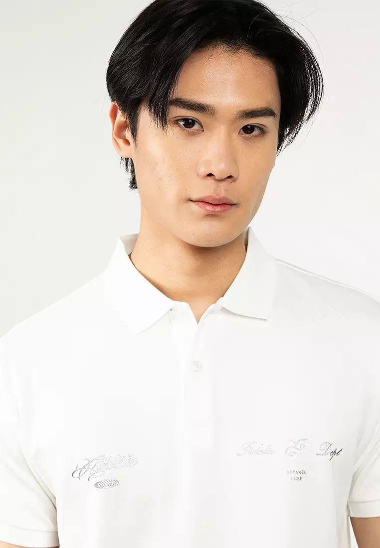 Athletic Camp Printed Polo Shirt