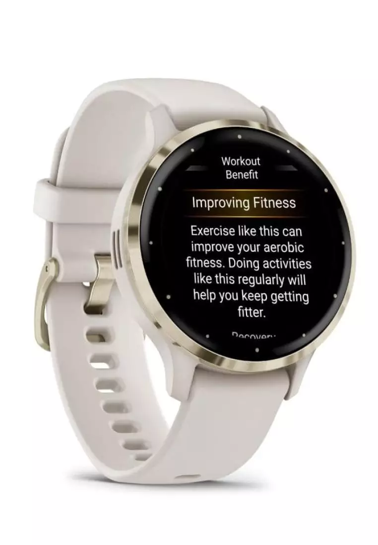 Buy Garmin Garmin Venu 3S Cream Gold Stainless Steel Bezel