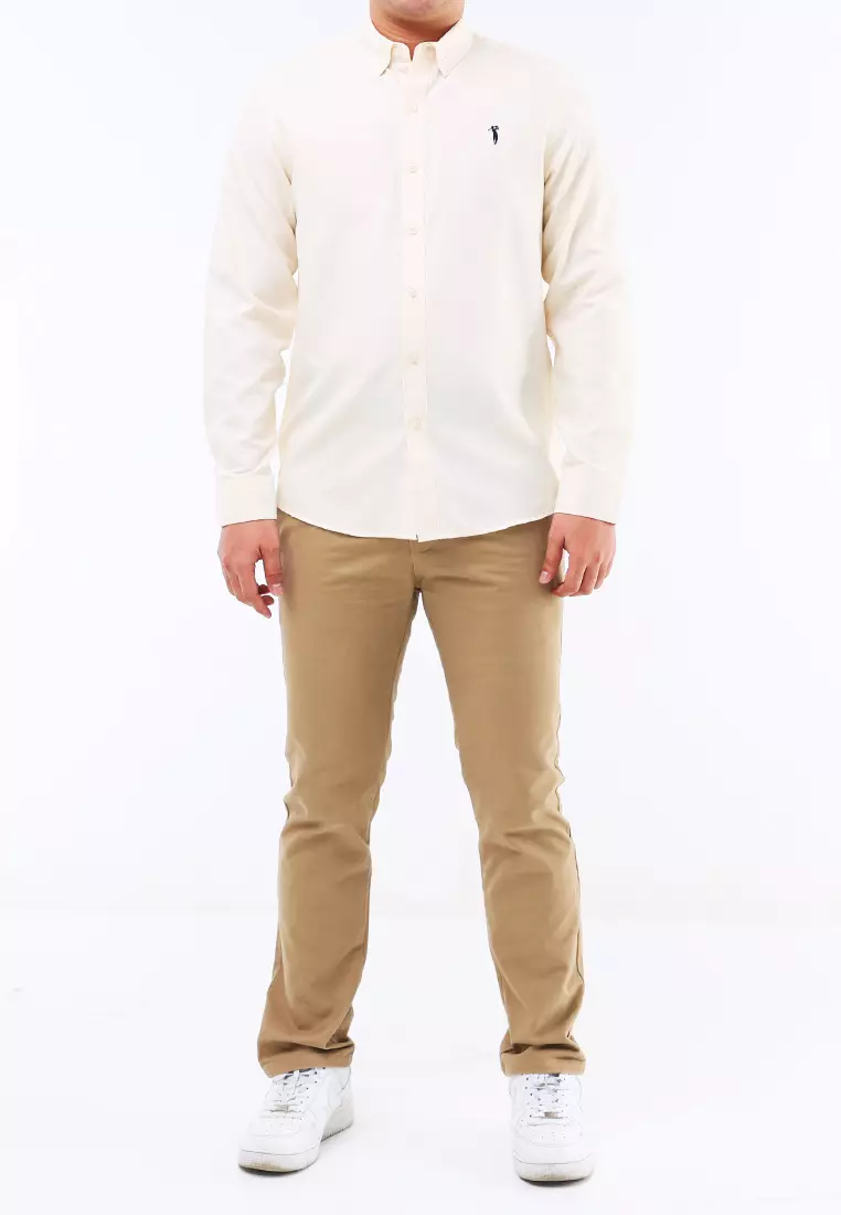 Woven Polo Long Sleeve