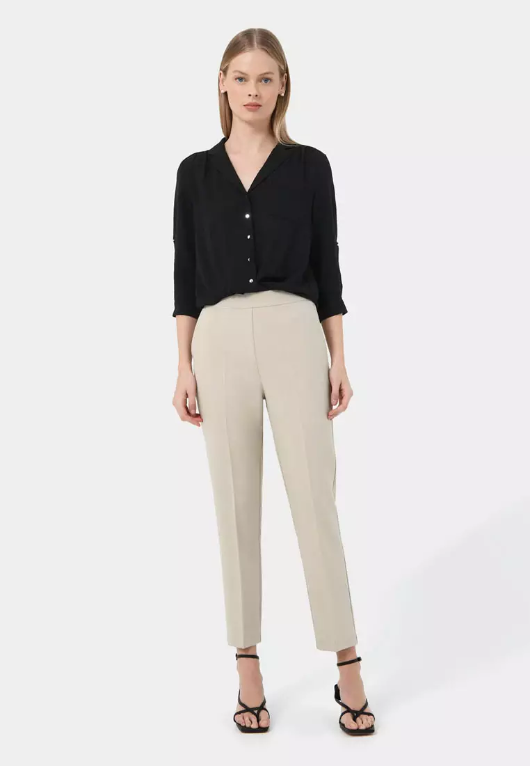 Zeny Slim Fit Cropped Pant