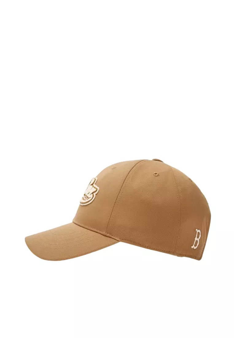 Varsity Cursive Fluffy Logo Unstructured Ball Cap - Boston Camel