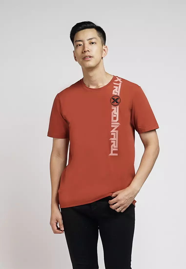 XTRAORDINARY T-Shirt Cotton Spandex Bordir Pria 48062