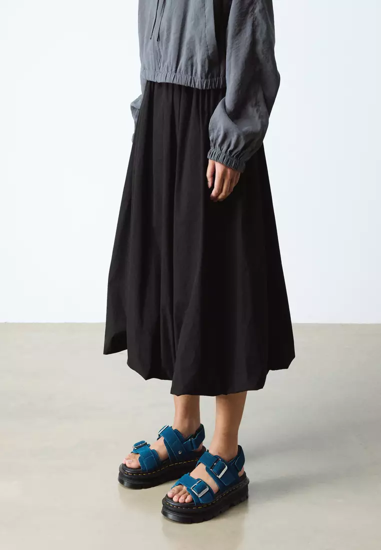 Zebzag Strap Suede Blue Sandals Women