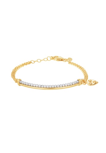 HABIB 金色 HABIB Oro Italia Renn Gold Bracelet, 916 Gold 358F7ACE949E6BGS_1