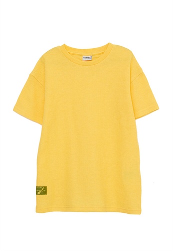 LC WAIKIKI yellow Crew Neck Basic Short Sleeves Boys T-Shirt B26ADKA2A2932AGS_1