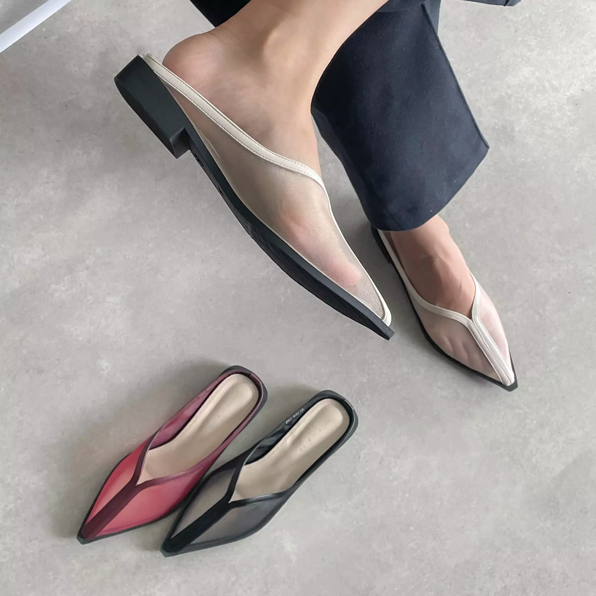 Blow Iva Mules Flats Sandal Wanita FWBO 0001