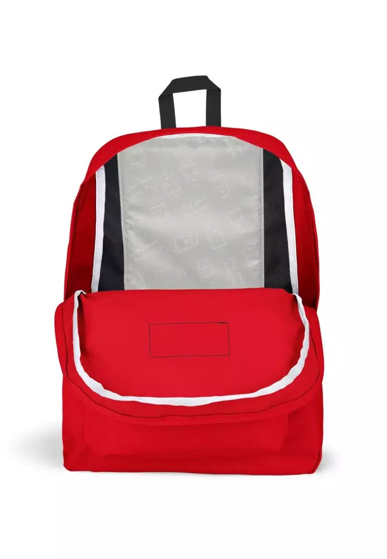Jansport superbreak red tape 2025