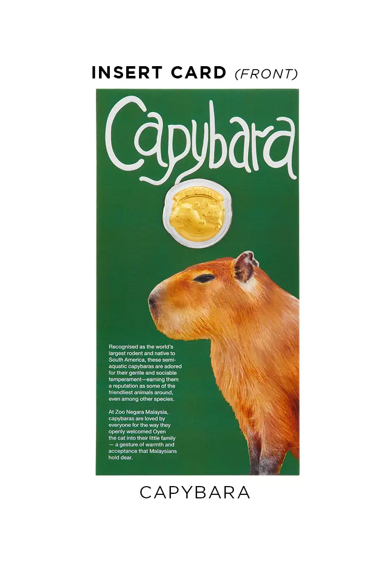 HABIB x Zoo Negara Collection (Capybara) | 999.9 Gold Wafer (0.20g)
