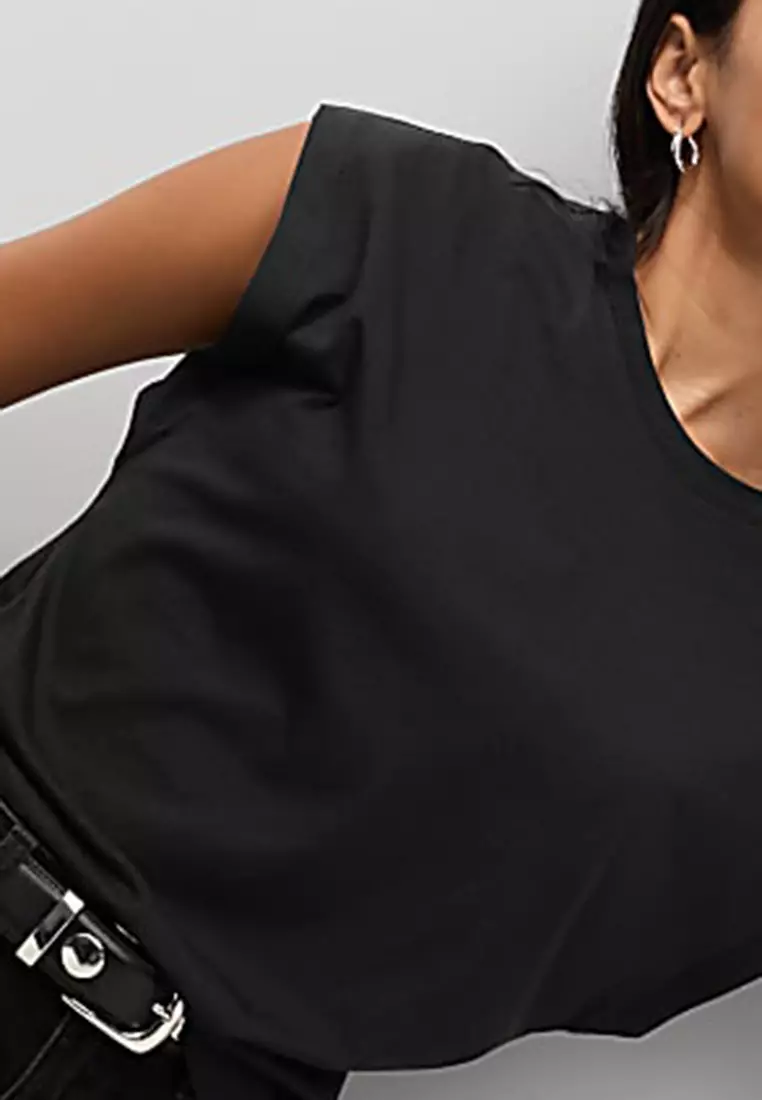 Pure Cotton Oversized Cap Sleeve T-Shirt